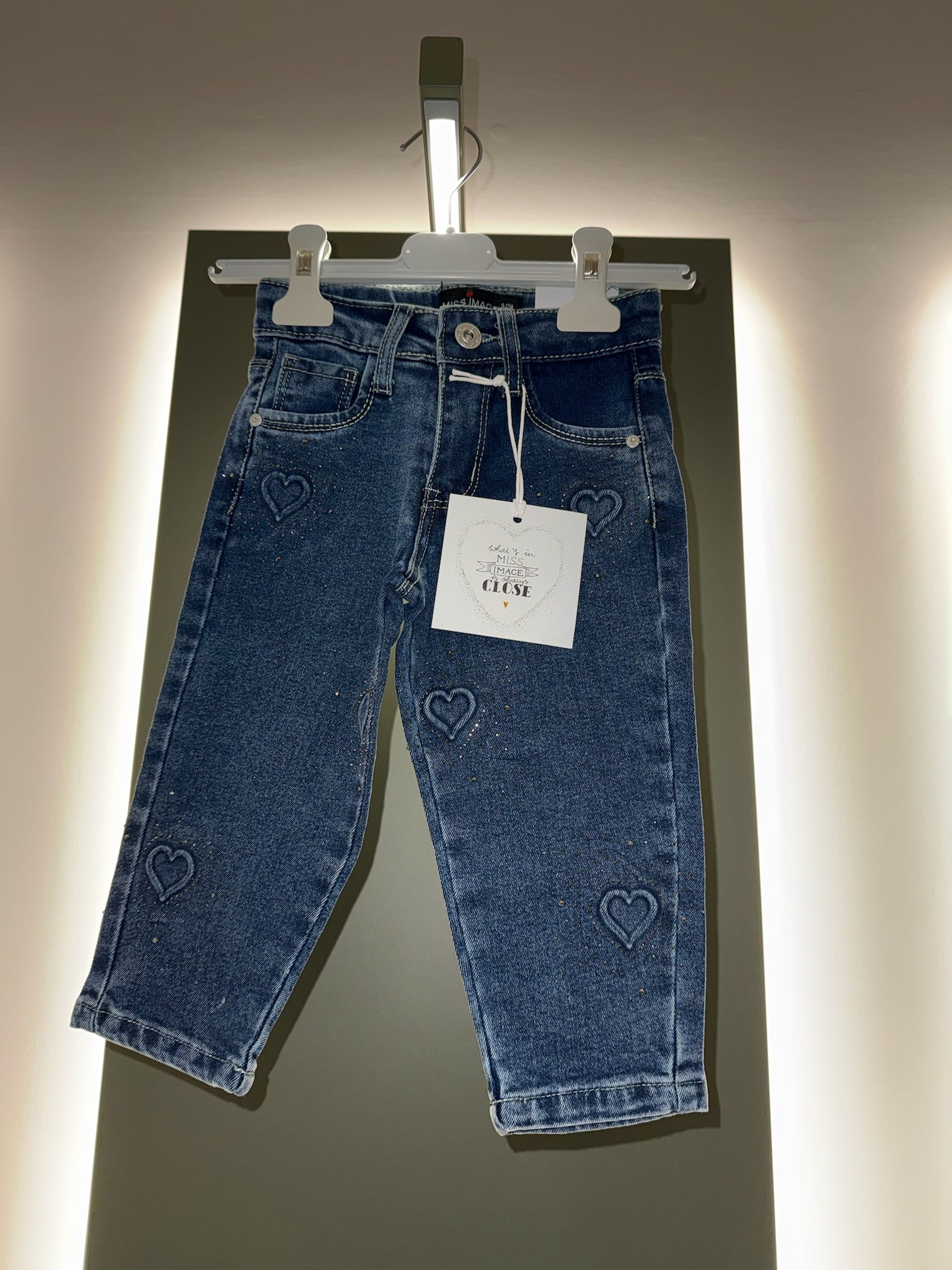 Jeans Cuore Strass